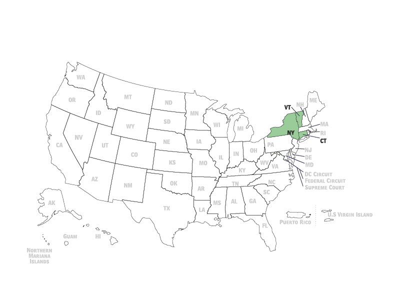 Second Circuit Court of Appeals Map